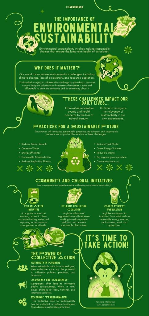 environmental sustainability infographic